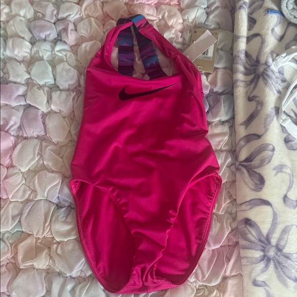 Nike Fuchsia One-Piece Swimsuit - Picture 1 of 3